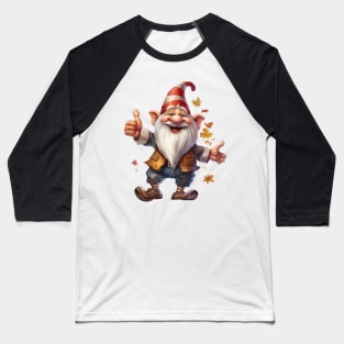 Autumn Happy Gnome #7 Baseball T-Shirt